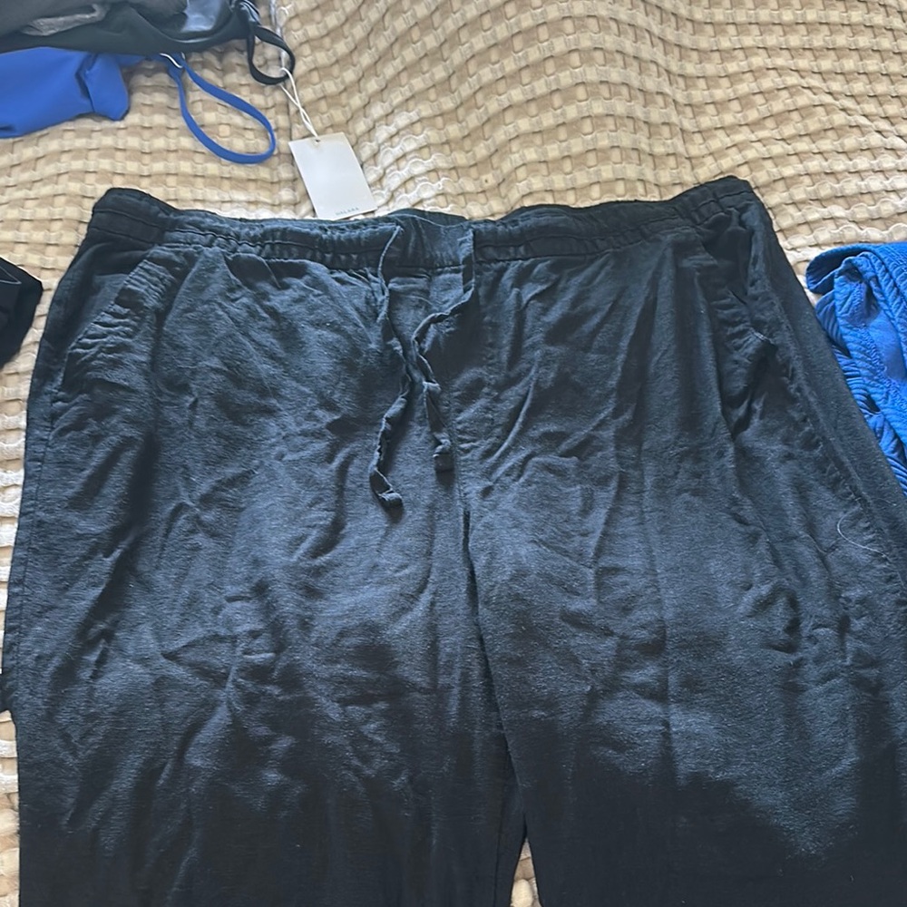 Old Navy black linen pants